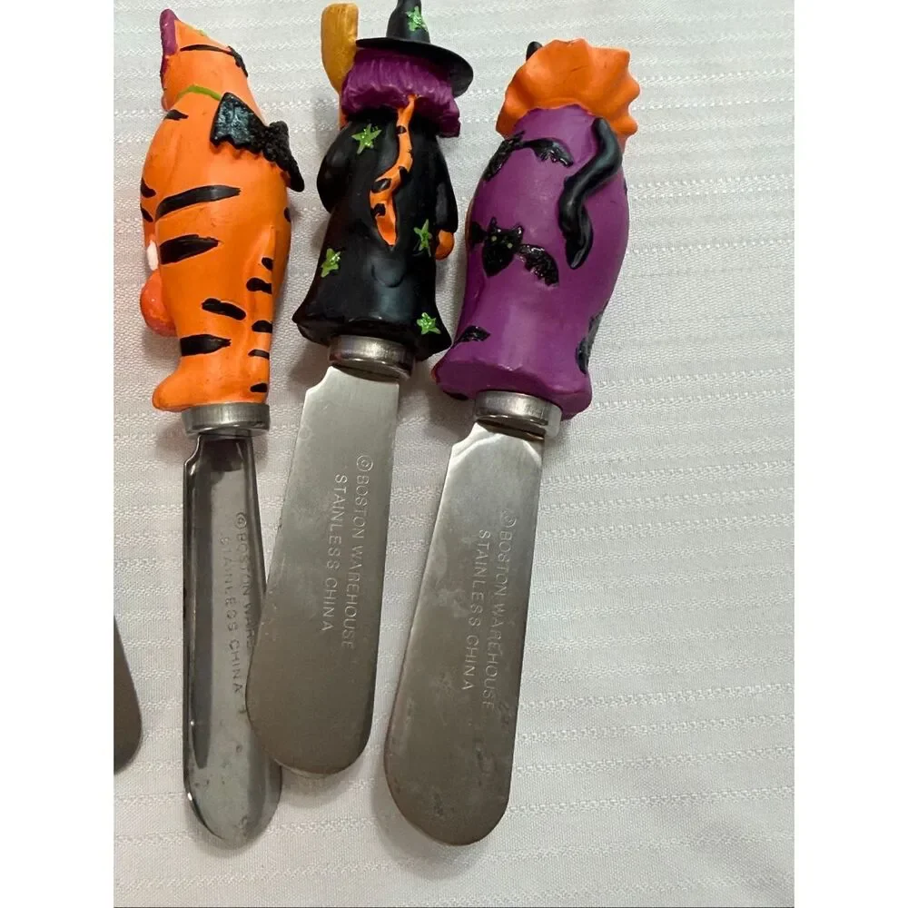 Supreme Housewares 4-piece Halloween spooky cheese spreader set